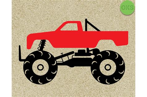 Monster Truck Svg Vector Clipart Graphic by CrafterOks - Creative Fabrica
