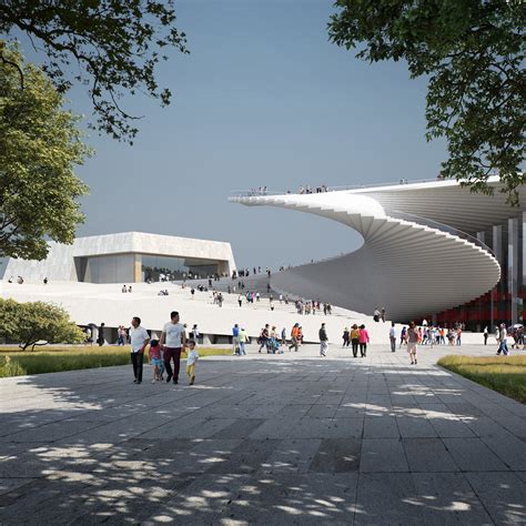 Snøhetta To Build Shanghai Grand Opera House With Spiral Staircase Roof
