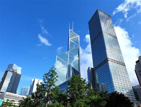 Hong Kong Central With Office Buildings By Ngkaki