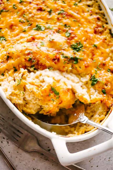 They are delicious, and leftovers make a tasty and quick lunch the next day. Cheesy Chicken and Cauliflower Rice Casserole (Low Carb ...