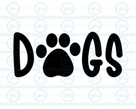 Dogs Word Art Dogs Pets Svg Cut File Cricut Etsy