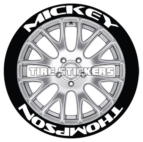 Mickey Thompson Tire Lettering Tire Stickers