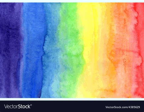 Abstract Watercolor Rainbow Colors Background Vector Image Hot Sex