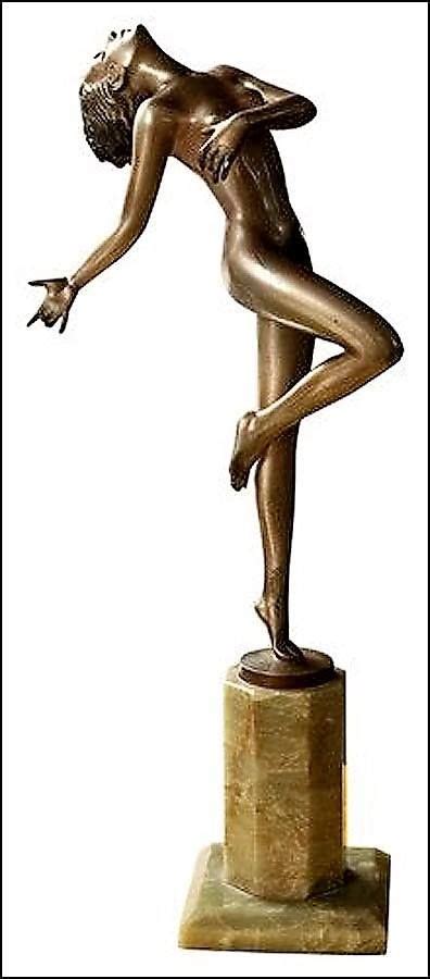 Antique old rare beautiful art deco dancer woman lady porcelain figure figurine. Art Deco Bronze Figurine | Art deco decor, Art deco ...