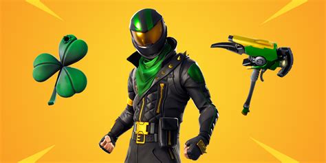 Previously Leaked St Patricks Day Lucky Rider Fornite Skin Emerald