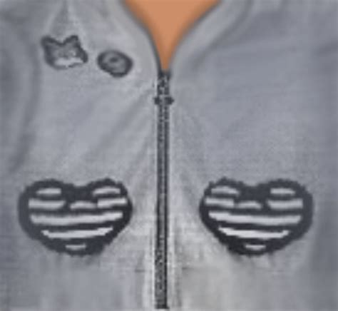 Free Roblox T Shirt Heart Grey Jacket ⛓ In 2022 Roblox T Shirt