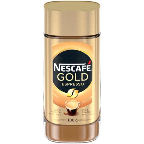 Nescafe Gold Espresso Iced Coffee - Nescafe Gold Espresso Instant 100% Arabica with Cream Coffee 6 x 100g
