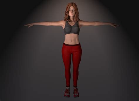D Model Sexy Female Rigged Vr Ar Low Poly Rigged Animated Cgtrader
