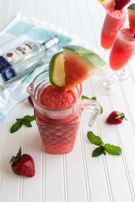 Boozy Strawberry Watermelon Drink Recipe Home Fresh Ideas