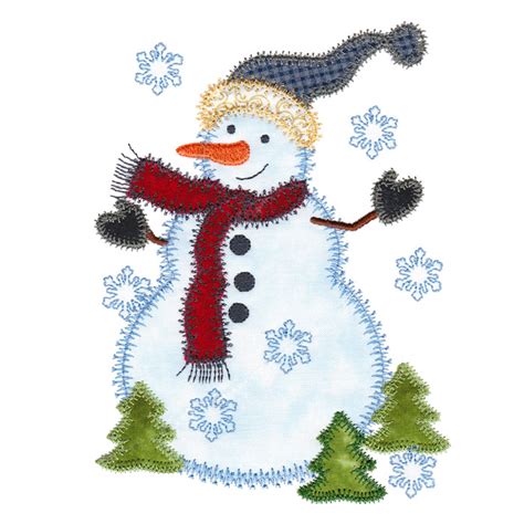 Sizzix Snowman Applique Set 5x7 Products Swak Embroidery
