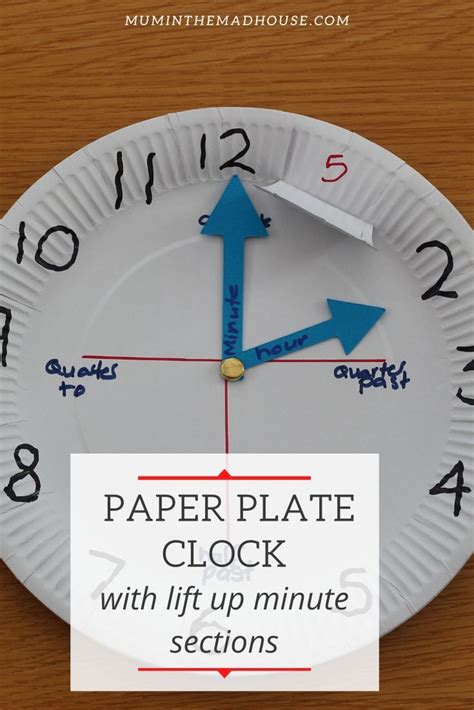 How To Make A Paper Plate Clock Math Center Activities Clock For