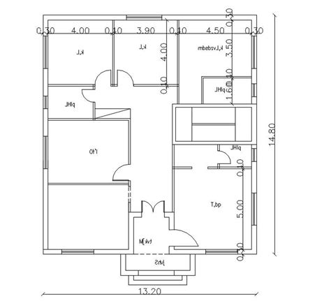 Autocad House Ground Floor Plan Dwg File Cadbull