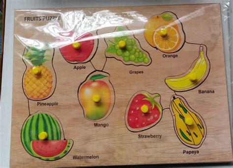 Multicolor Wooden Fruit Puzzle At Rs 90piece In New Delhi Id