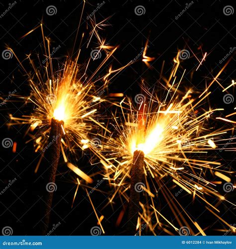 Celebration Sparklers Stock Photo Image Of Energy Burn 6012284