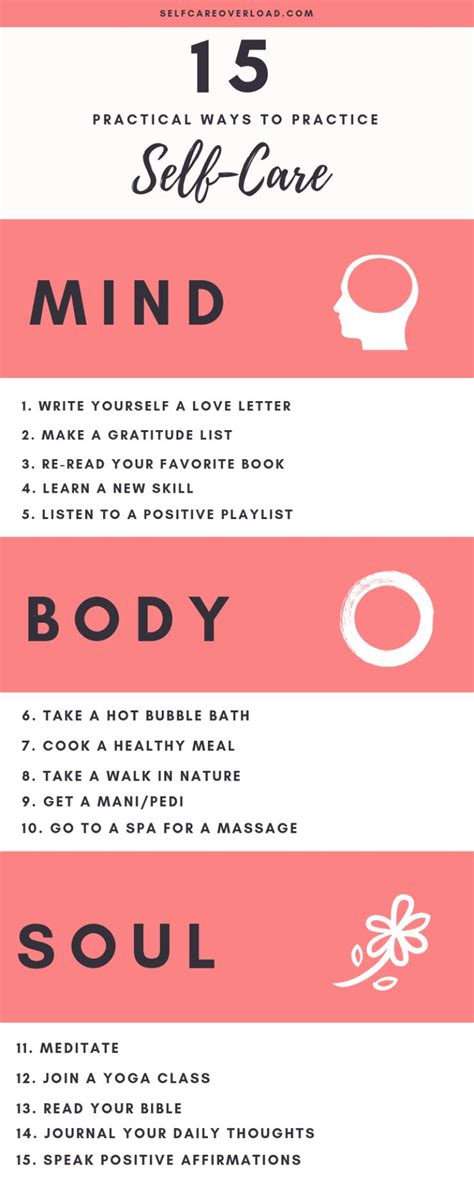 15 Self Care Tips For Your Daily Schedule Routine Self Care Overload