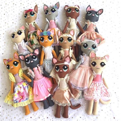Handmade Cat Dolls Rainbowhillinnovations Cat Doll Dolls Cats