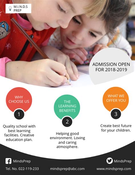 Modern School Admission Open Poster Template Postermywall
