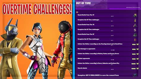 New Fortnite Season 10 Overtime Challenges And Free Rewards Youtube
