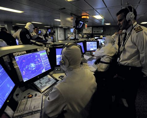 Type 45 Destroyer Hms Diamonds Operations Room During A Thursday War
