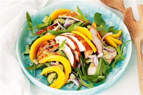 Tandoori Chicken And Mango Salad With Lime Dressing