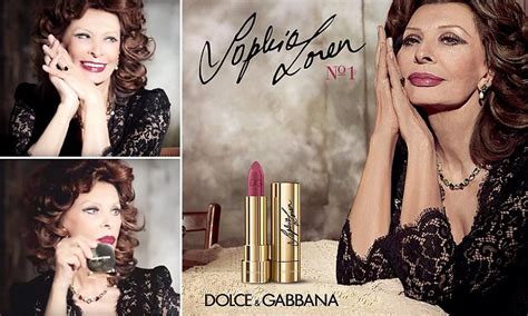 Sophia Loren 81 Stars In New Dolce And Gabbana Lipstick Campaign Daily Mail Online