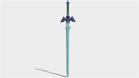 breath of the wild master sword fan art 3d model by jake parker p018555j [97387d8] sketchfab