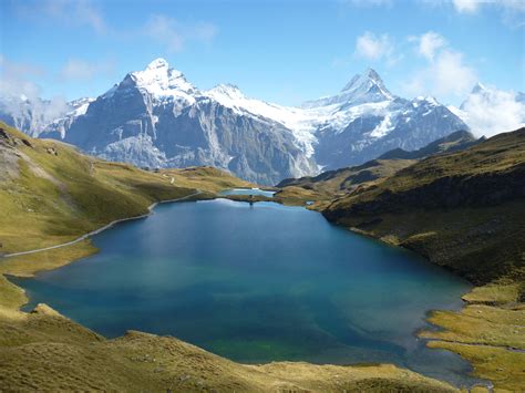 Earths Breathtaking Views Bachalpsee Lake Swiss Alps In 2010