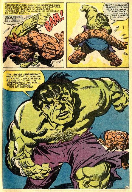Fantastic Four 25 1964 Hulk Page By Kirby Jack Kirby Art Jack Kirby Kirby Art