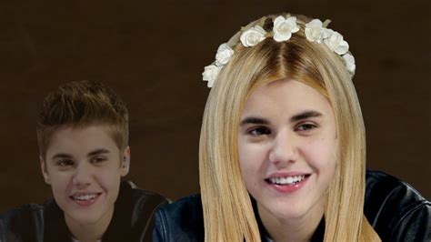 If Justin Bieber Was A Girl Face Morph Youtube