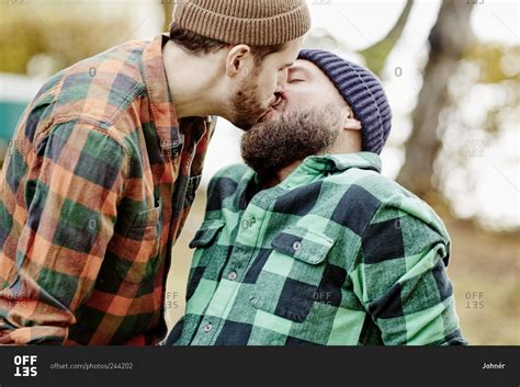 Homosexual Couple Kissing Offset Collection Stock Photo Offset
