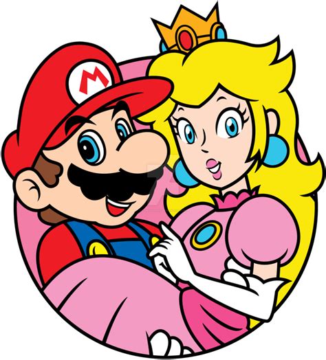 Mario And Peach Icon By Famousmari5 Super Mario World Super Mario Bros