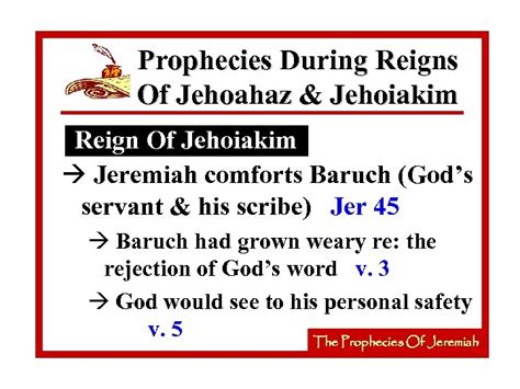 The Prophecies Of Jeremiah An Introduction Jeremiah