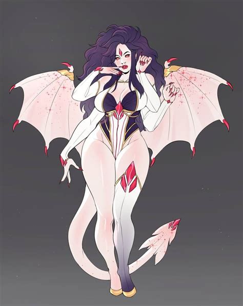 Pale Succubus Adopt Closed By Akira Raikou Fantasy Character Design Concept Art Characters