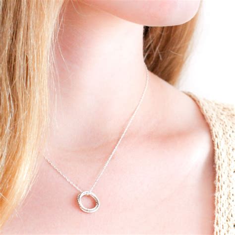 “so Blessed” Sterling Silver Trinity Necklace Ornata