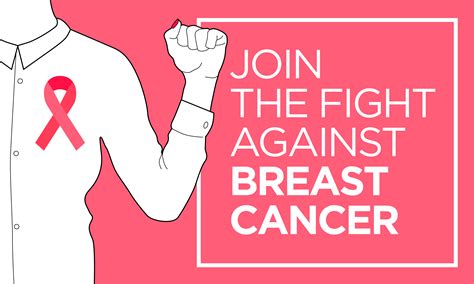 Breast Cancer Join The Fight Banner Vector Art At Vecteezy