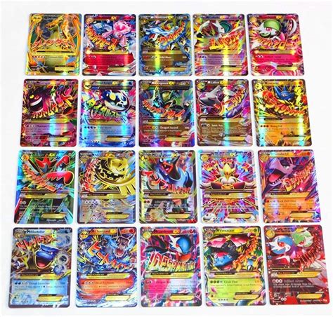 Pokemon Tcg Ex 60pcs Large Mega Ex Card Strongest Combination Best
