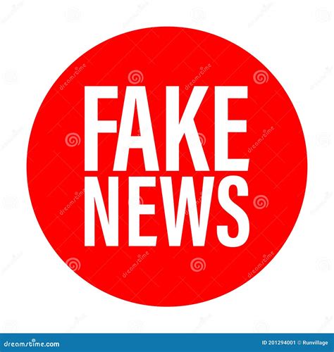 A Logo Design About Fake News Fake News Logo Stock Vector