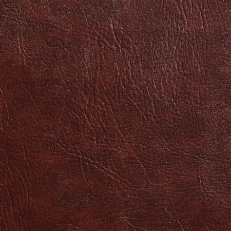Chocolate Brown Leather Hide Grain Indoor Outdoor Vinyl Upholstery Fabric