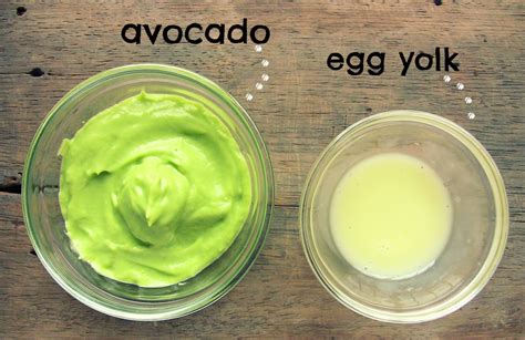 Learn to make your own natural hair remedies at home. Avocado Egg Yolk Hair Mask for Volume, Growth, and ...