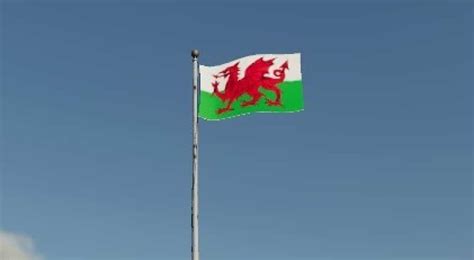 Auf der flagge von wales ist ein roter drache (englisch the red dragon; Wales Flagge v1.0.1 FS19 | Landwirtschafts Simulator 19 ...