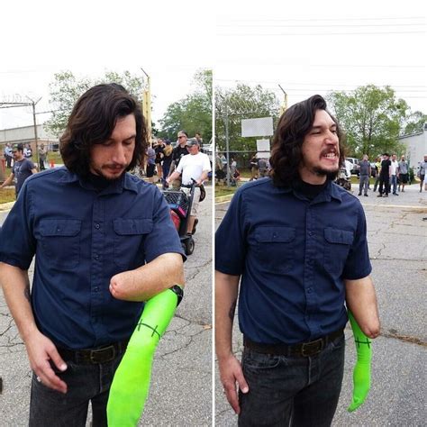 Driver Addicted “adam Driver Behind The Scenes Photo From Logan Lucky