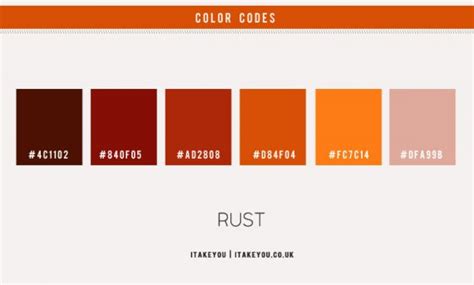 What Colors Match With Rust Red The Meaning Of Color