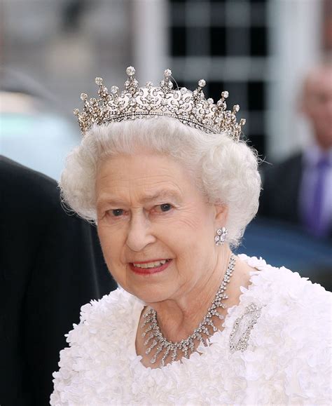 Queen Elizabeth Ii Wearing The Girls Of Great Britain And Ireland Tiara
