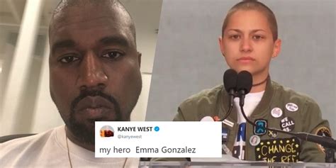 Kanye West Calls School Shooting Survivor Emma Gonzalez His Hero She