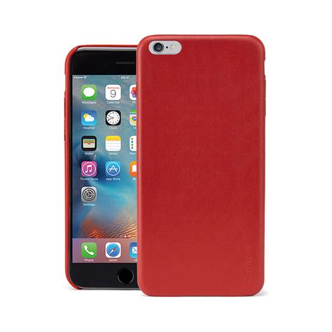Iphone 6 Iphone 6s Case Snap Red Lambskin