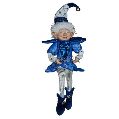43cm Blue Elf Christmas Magic Makers