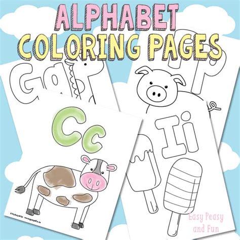 Click on the image or on additional choices listed. Free Printable Alphabet Coloring Pages - Easy Peasy and Fun