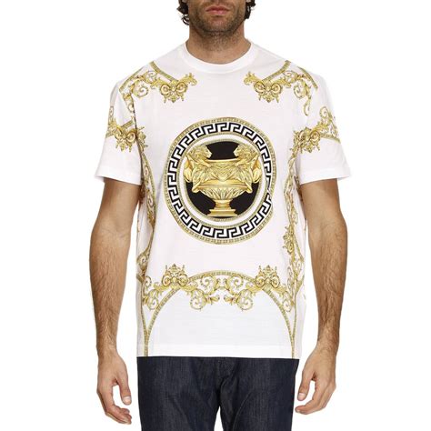 Versace Outlet T Shirt Men White T Shirt Versace A76113 A221496 Gigliocom
