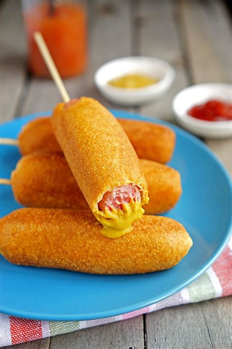 Homemade Corn Dogs Snack Recipes Cooking Recipes Snacks Sausage On A