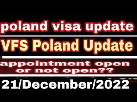 Poland Visa Update Poland Embassy Delhi Poland Vfs Update Poland Visa Appointment YouTube